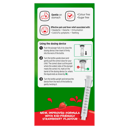 Panadol Children 5-12 Years Strawberry Flavour 100mL