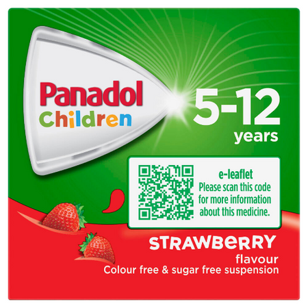 Panadol Children 5-12 Years Strawberry Flavour 100mL