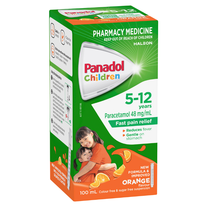 Panadol Children 5-12 Years Orange Flavour 100mL