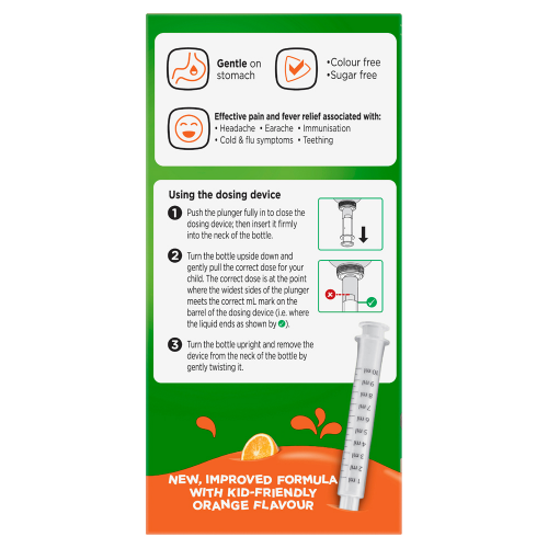 Panadol Children 5-12 Years Orange Flavour 100mL