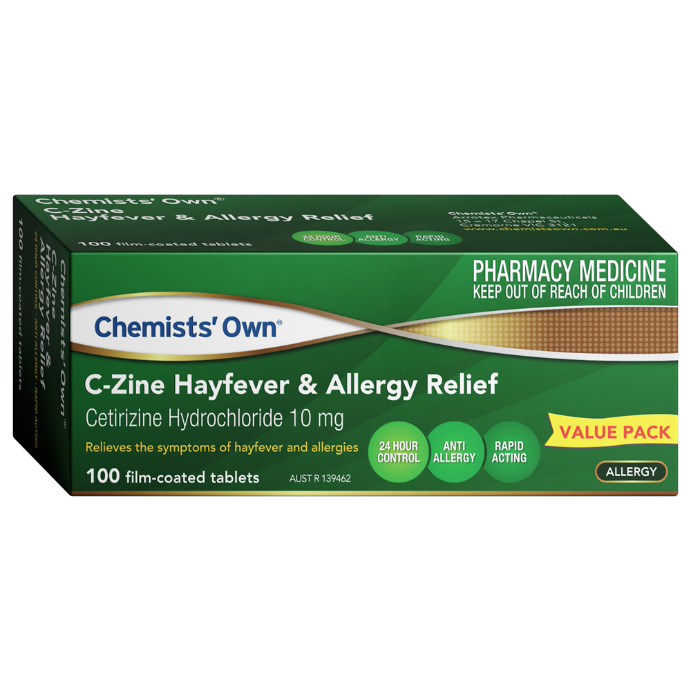 Chemists' Own C-zine Hayfever & Allergy 10mg 100 Tabs