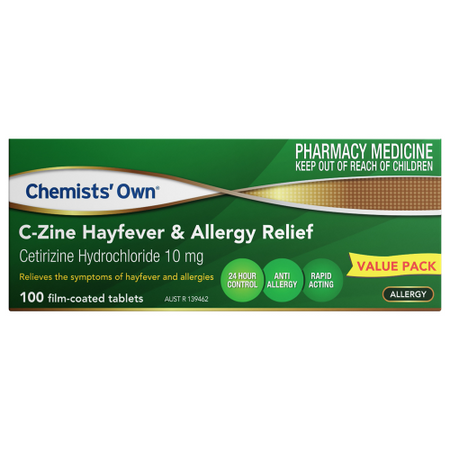 Chemists' Own C-zine Hayfever & Allergy 10mg 100 Tabs