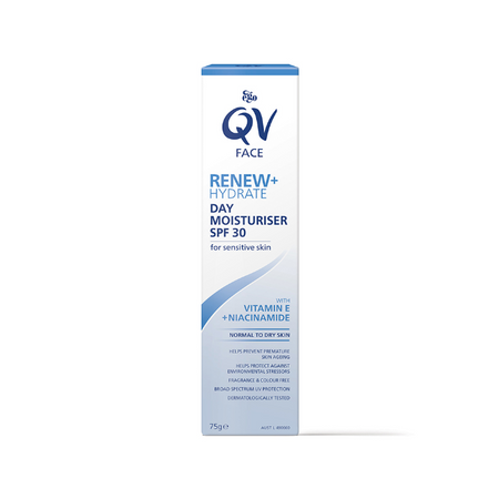 Ego QV Face Renew + Hydrate Day Moisturiser SPF30 75g