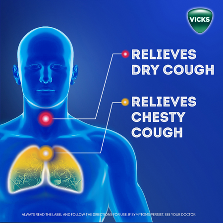 Vicks Cough Syrup Xtra Soothing Dry + Chesty 200mL