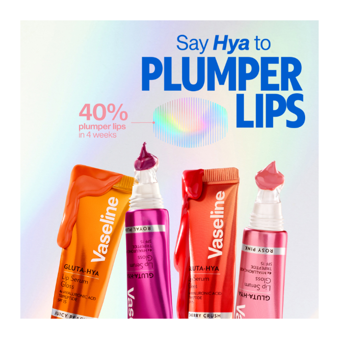 Vaseline Gluta-Hya Lip Serum Gloss Juicy Peach 10mL