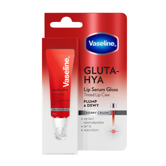 Vaseline Gluta-Hya Lip Serum Gloss Cherry Crush 10mL