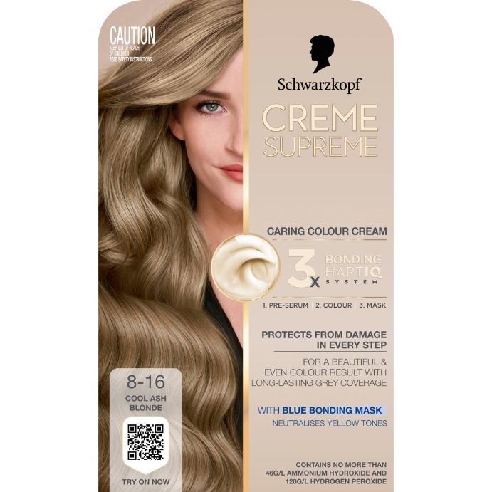 Schwarzkopf Creme Supreme 8-16 Cool Ash Blonde