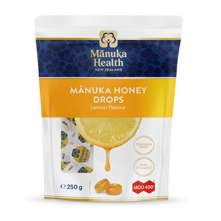 Manuka Health Mgo 400+ Manuka Honey Drops - Lemon Pouch 250g