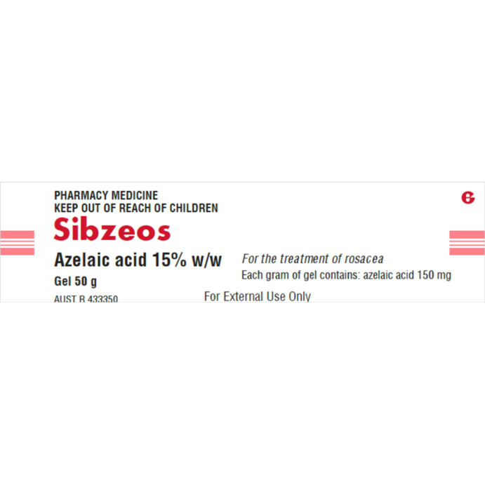 SIBZEOS Azelaic Acid 15% w/w Gel 50g