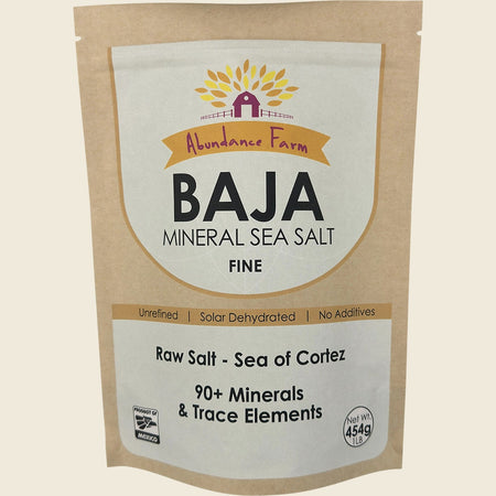 Abundance Farm Baja Mineral Sea Salt Fine 454g