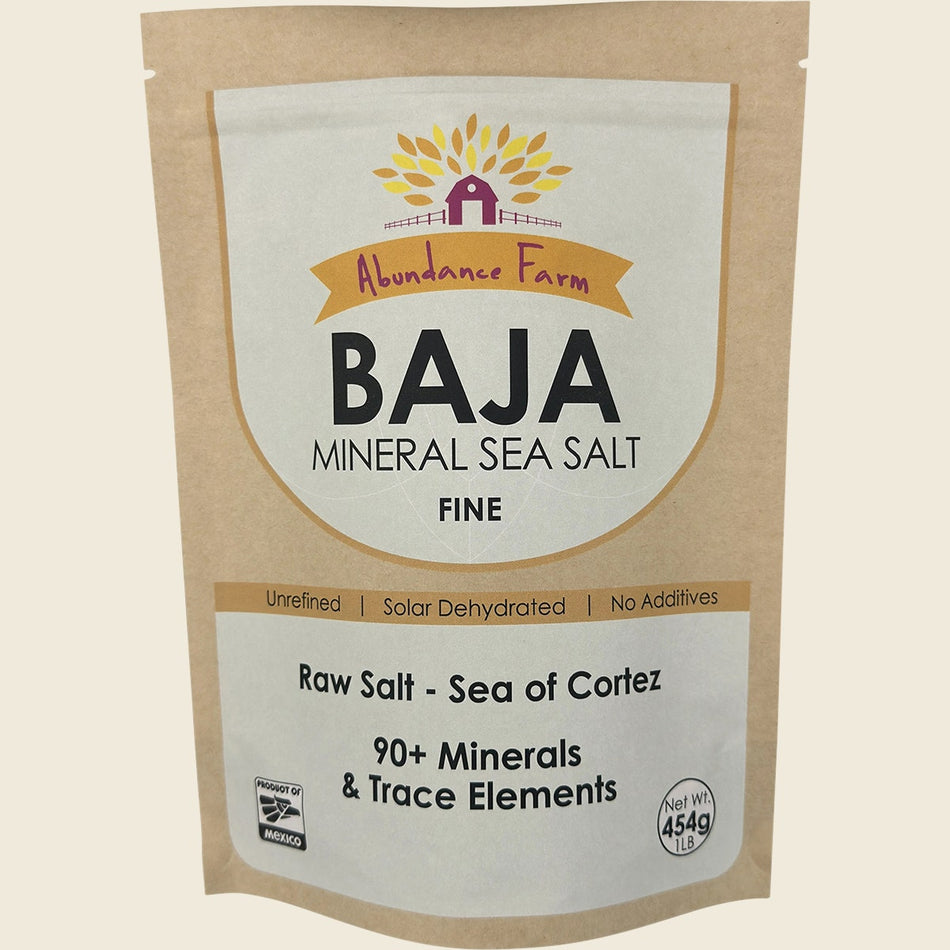Abundance Farm Baja Mineral Sea Salt Fine 454g