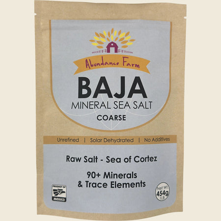 Abundance Farm Baja Mineral Sea Salt Coarse 454g