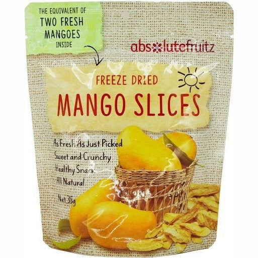 Absolutefruitz Freeze Dried Mango – Two Mangoes 35g