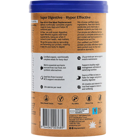 Amazonia Raw All-In-One Meal Replacement Vanilla Creme 350g