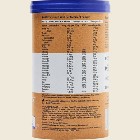 Amazonia Raw All-In-One Meal Replacement Vanilla Creme 350g