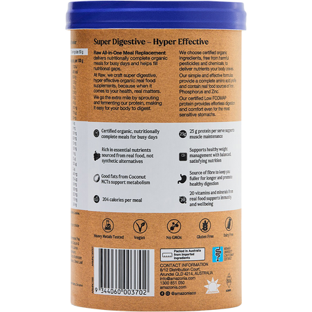 Amazonia Raw All-In-One Meal Replacement Burnt Caramel 350g