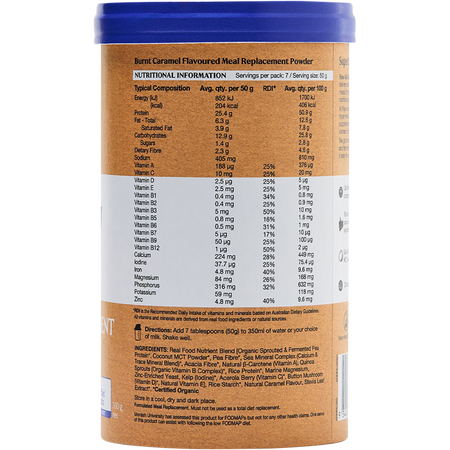 Amazonia Raw All-In-One Meal Replacement Burnt Caramel 350g