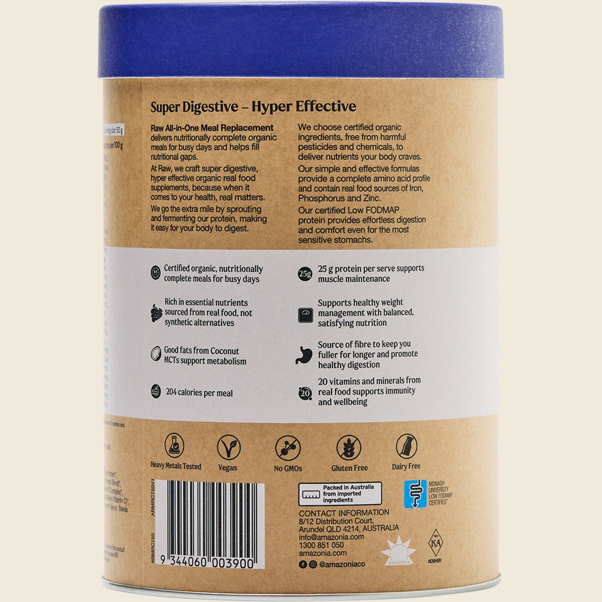 Amazonia Raw All-In-One Meal Replacement Burnt Caramel 750g