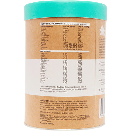 Amazonia Raw Protein Collagen Plus Vanilla Maple 750g