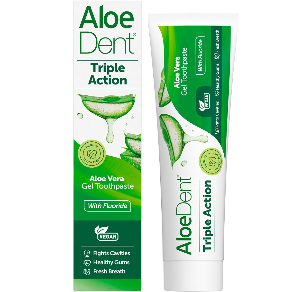 Buy Aloe Dent Toothpaste Triple Action with Fluoride 100ml Online at ...