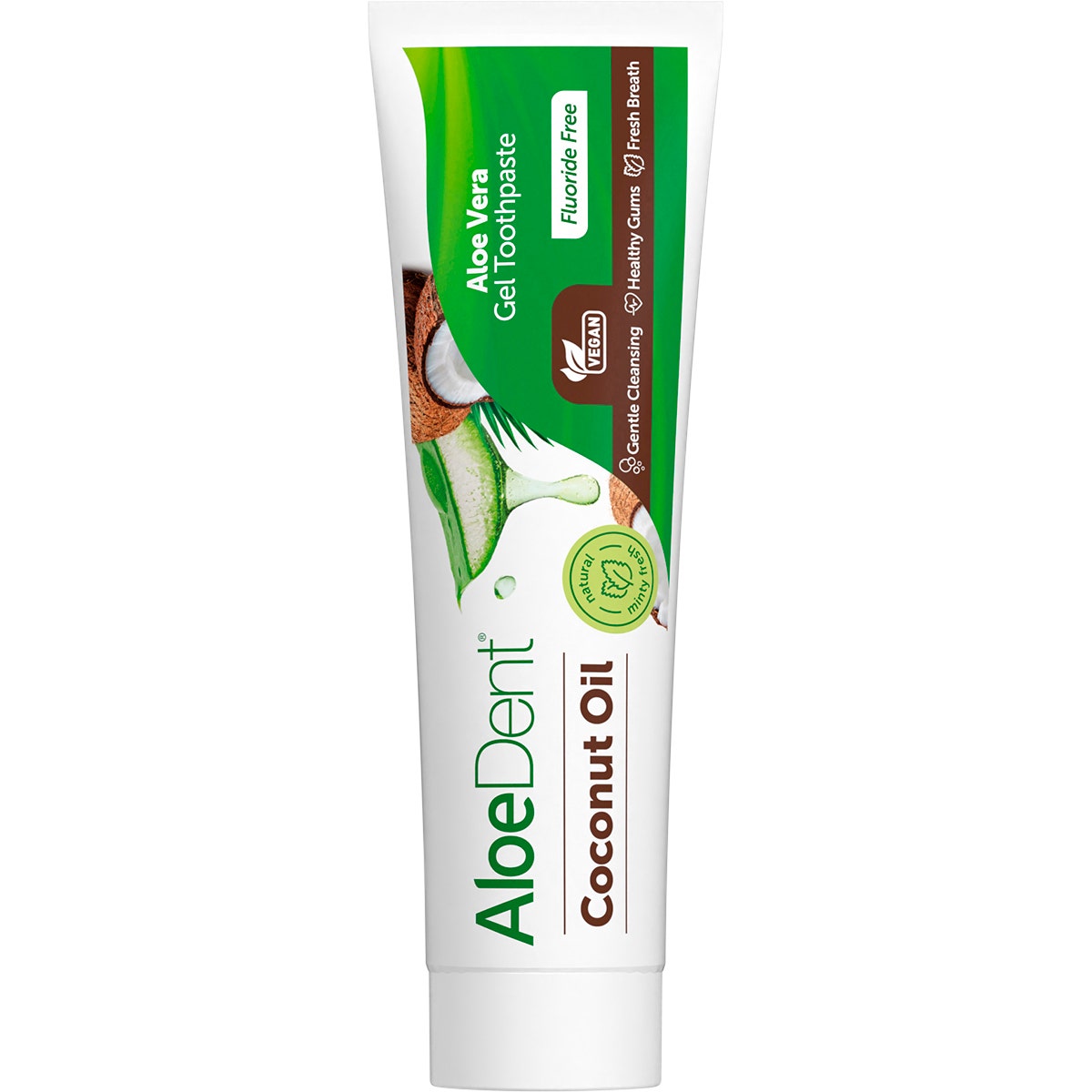 Aloe Dent Toothpaste Coconut Oil Fluoride Free 100ml