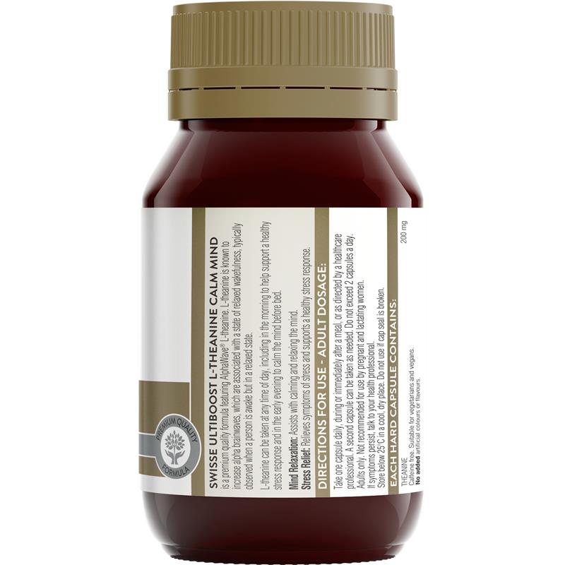 Swisse Ultiboost L-Theanine Calm Mind 50 Capsules