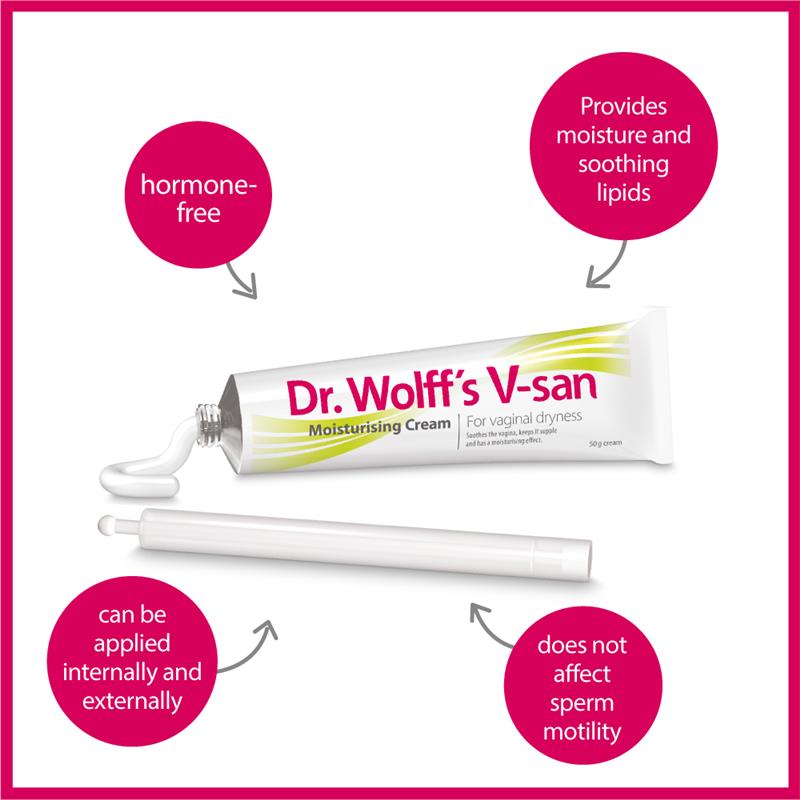 Dr Wolffs V-San Moisturising Cream Incl. Applicator 50g