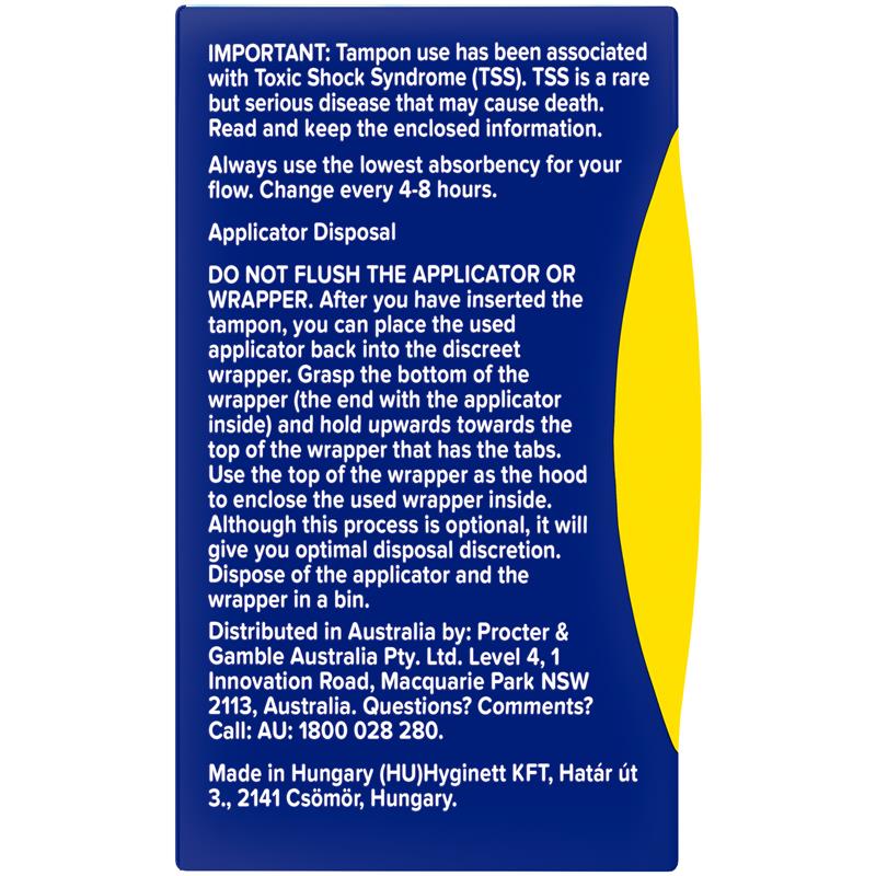 Tampax Compak Pearl Mini 18 Pack