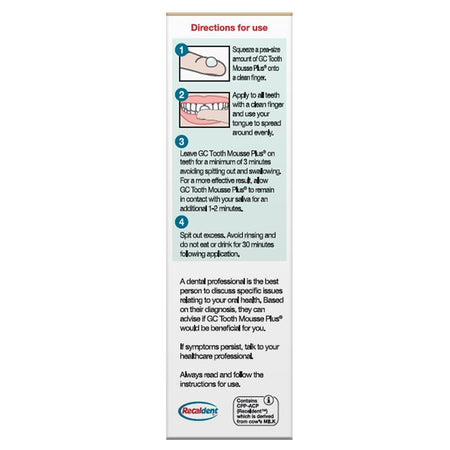 GC Tooth Mousse Plus Vanilla 40g