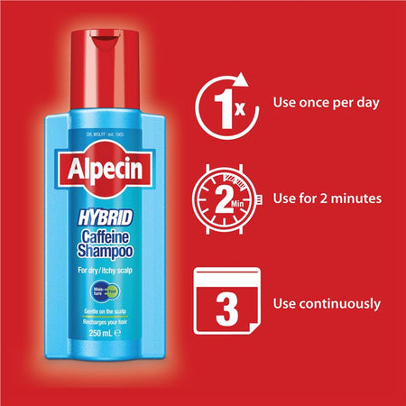 Alpecin Hybrid Caffeine Shampoo 250mL