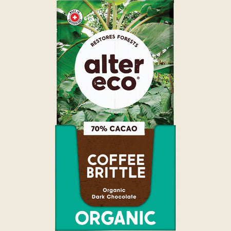 Alter Eco Chocolate Bar Coffee Brittle 70% 12x75g