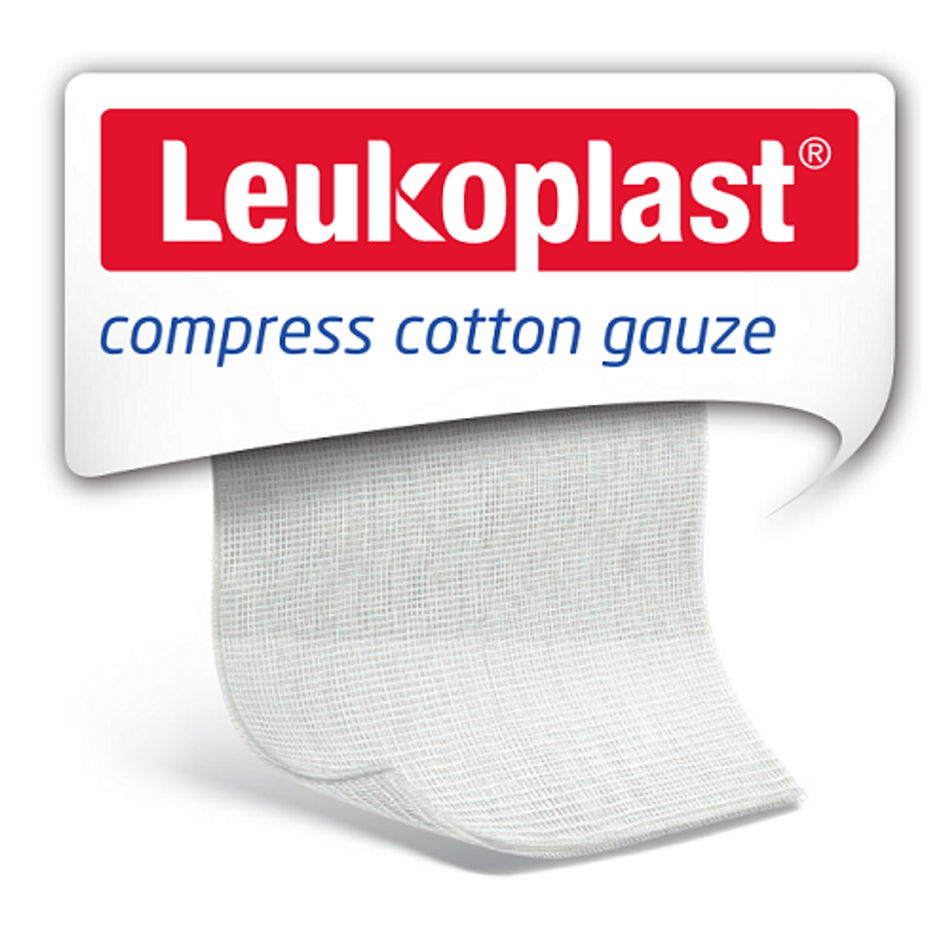 Leukoplast Compress Cotton Gauze 5 X 5cm 100 Pack