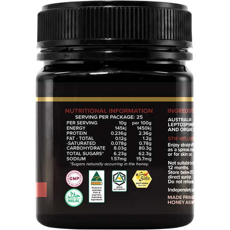 Australia's Manuka Superfoods Manuka Cacao 250+MGO 250g