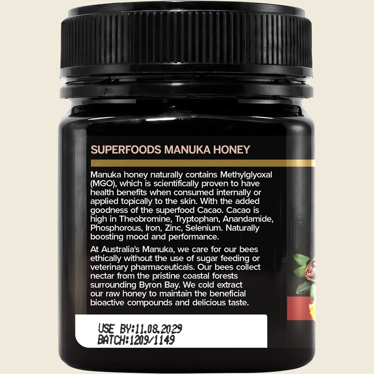 Australia's Manuka Superfoods Manuka Cacao 250+MGO 250g