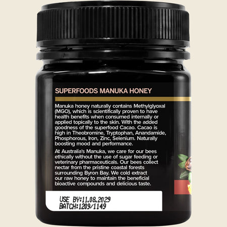 Australia's Manuka Superfoods Manuka Cacao 250+MGO 250g