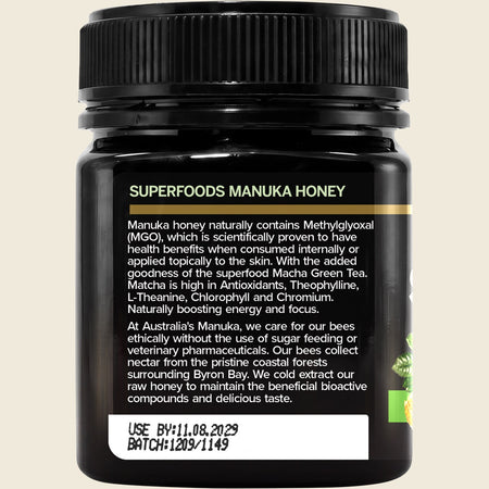 Australia's Manuka Superfoods Manuka Matcha 250+MGO 250g