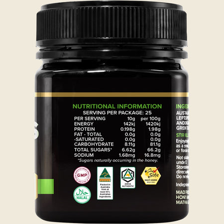 Australia's Manuka Superfoods Manuka Matcha 250+MGO 250g