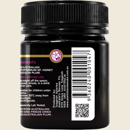 Australia's Manuka Superfoods Manuka Mullum Plum 250+MGO 250g
