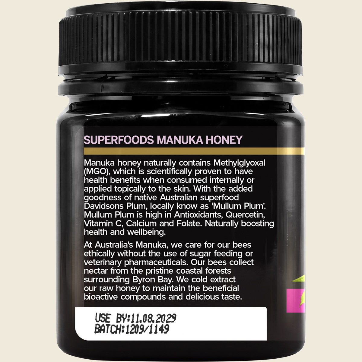 Australia's Manuka Superfoods Manuka Mullum Plum 250+MGO 250g
