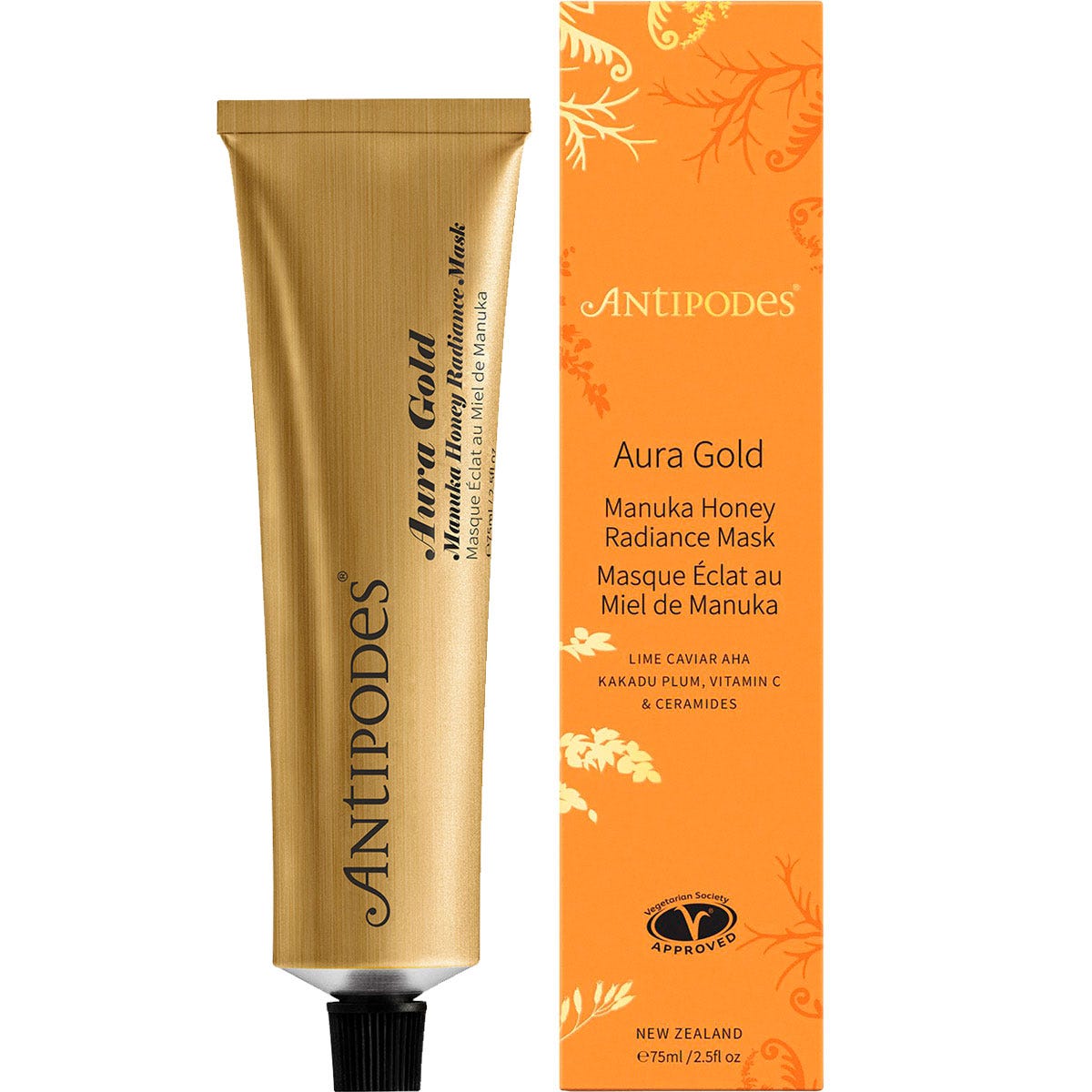 Antipodes Aura Gold Manuka Honey Radiance Mask 75ml