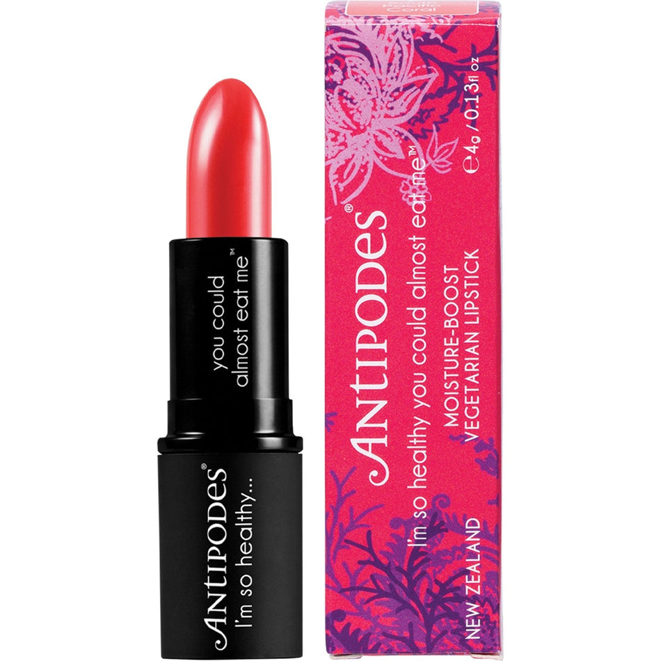 Antipodes Moisture-boost Natural Lipstick South Pacific Coral 4g
