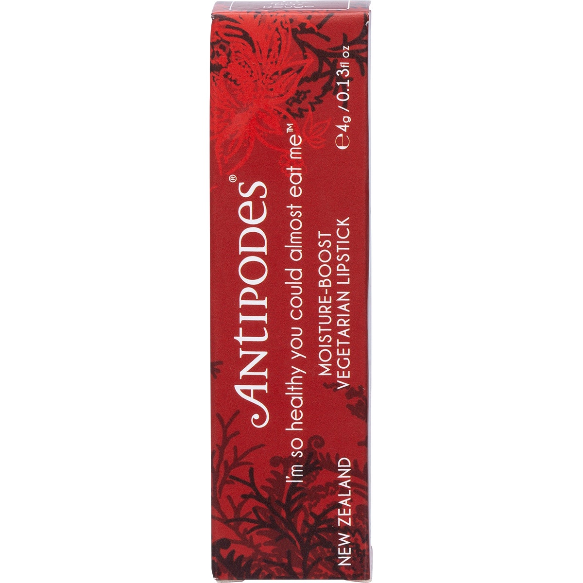 Antipodes Moisture-Boost Natural Lipstick Ruby Bay Rouge 4g