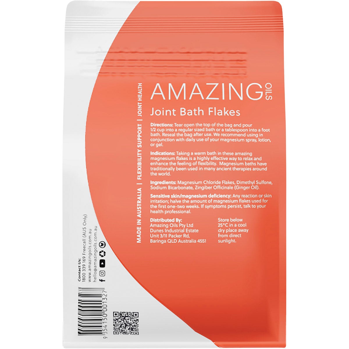 Amazing Oils Magnesium Joint Bath Flakes 800g