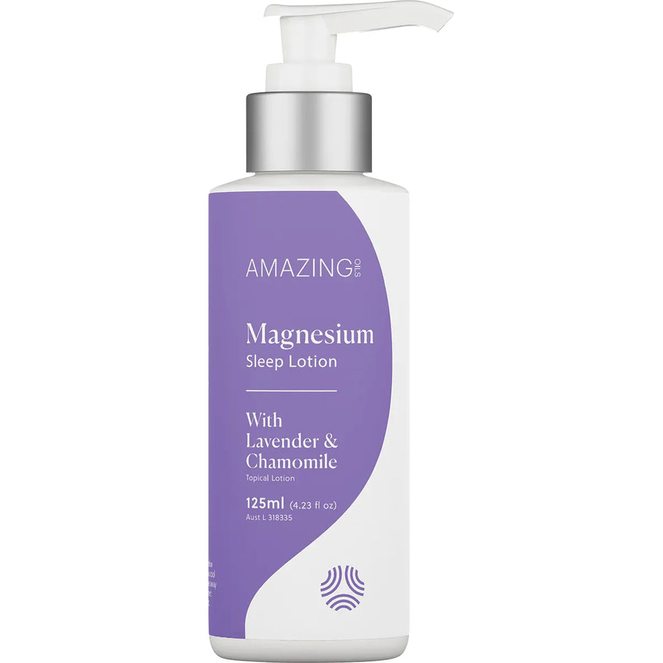 Amazing Oils Magnesium Sleep Lotion With Lavender & Chamomile 125ml