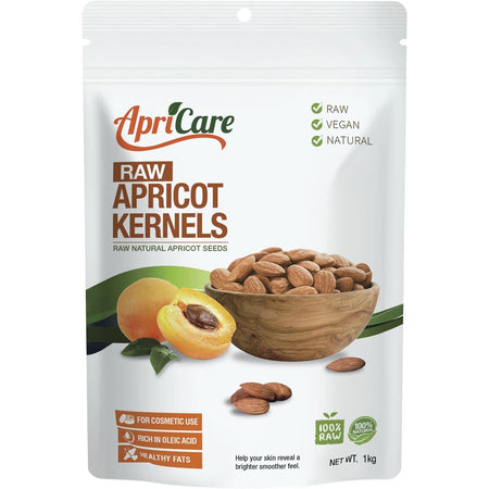 APRICARE Apricot Kernels Raw 1kg