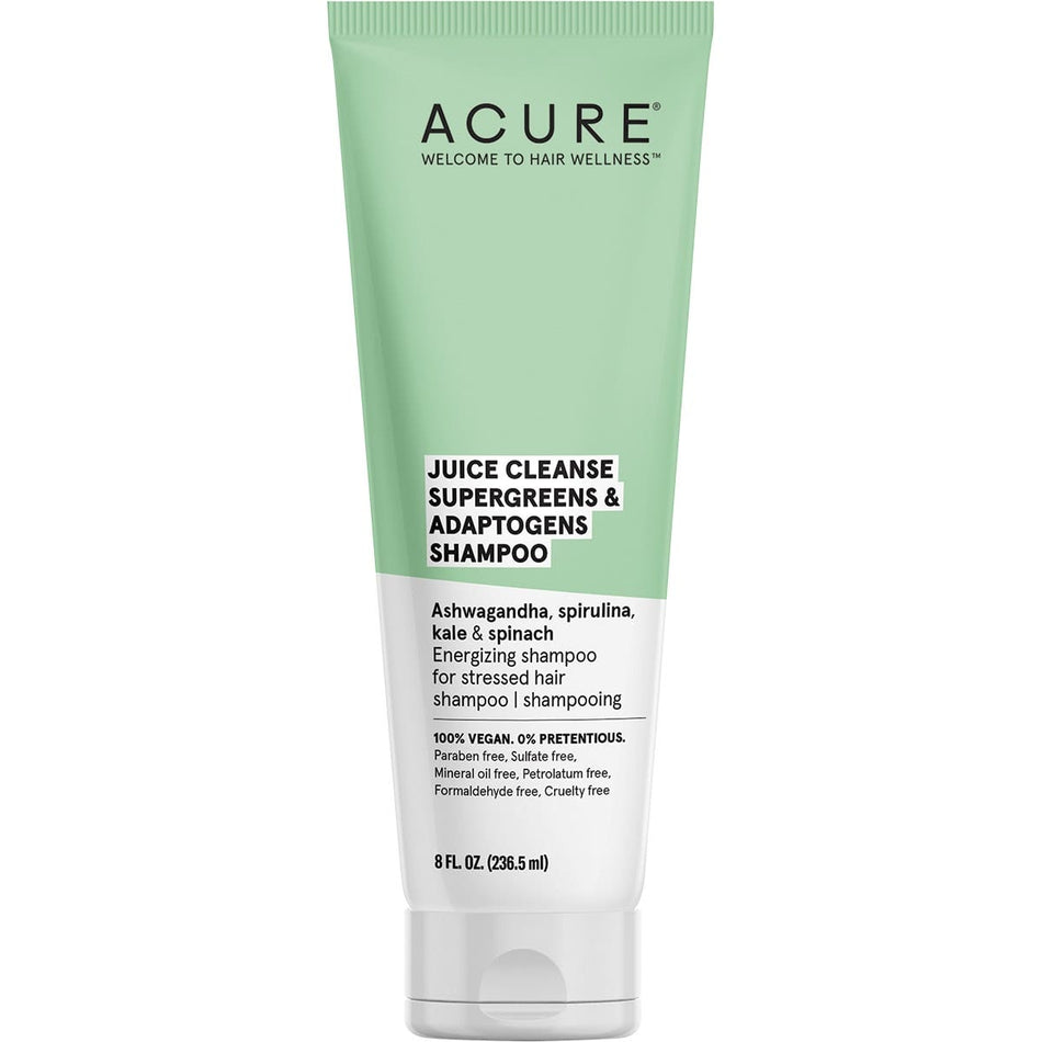 Acure Juice Cleanse S/greens & Adaptogens Shampoo 236ml