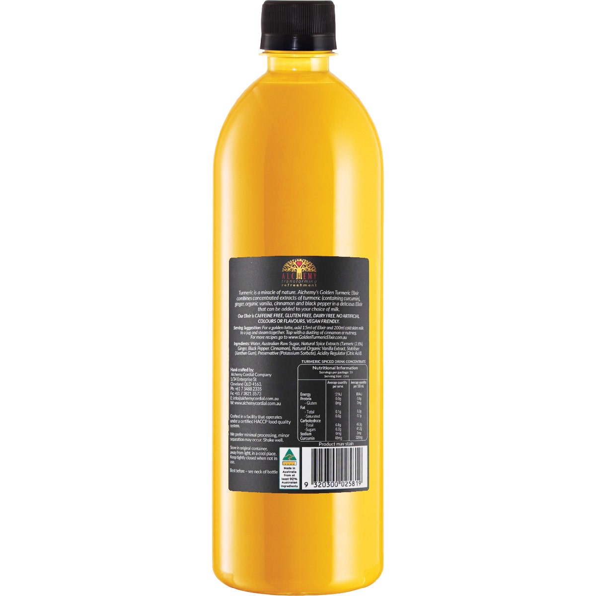 Alchemy Golden Turmeric Elixir Original 750ml