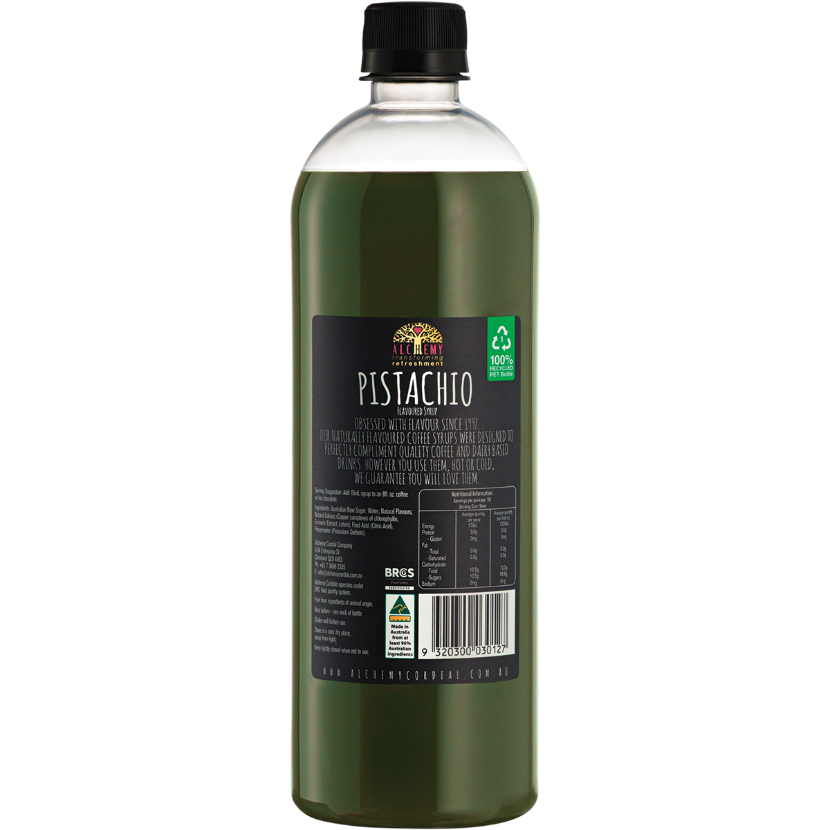 Alchemy Pistachio Flavour Syrup 750ml