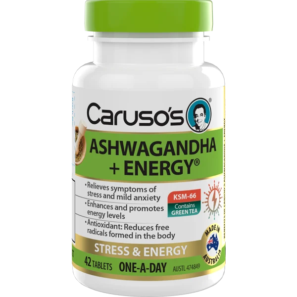 Caruso's Ashwagandha + Energy 42 Tablets