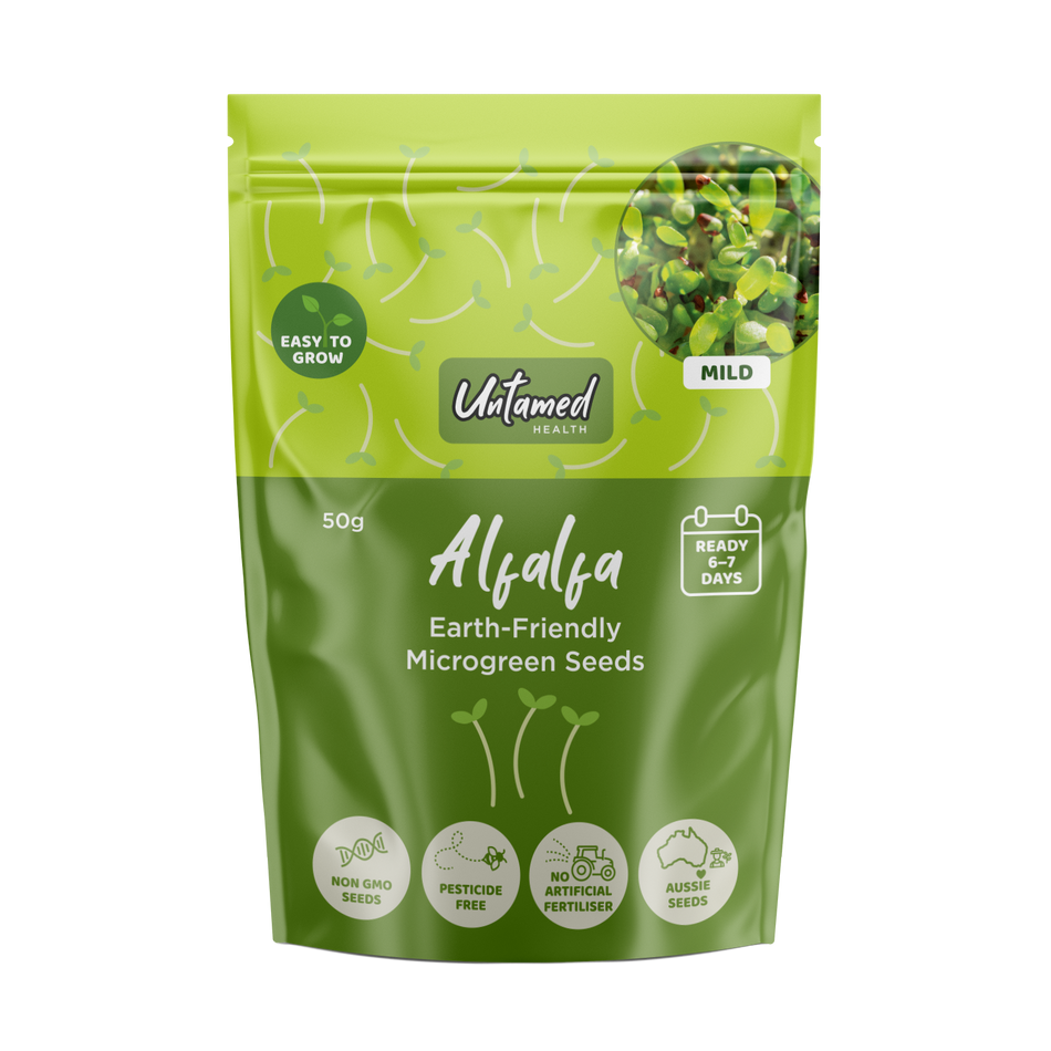 Untamed Health Alfalfa Microgreens Seeds 50g